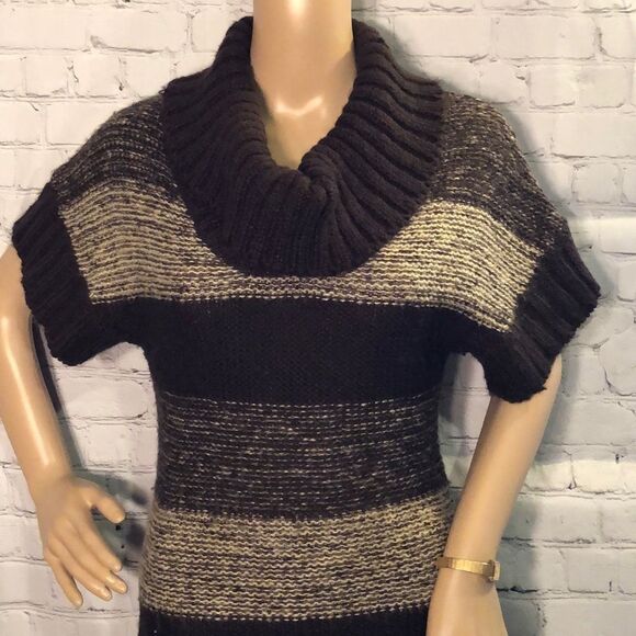 Say What Striped Turtleneck Sweater Dress M - Picture 2 of 10